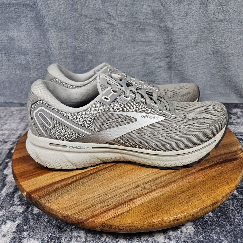 Brooks Ghost 14 Shoes Womens Size 8.5 B Gray Mesh Running Sneakers 1203561B089